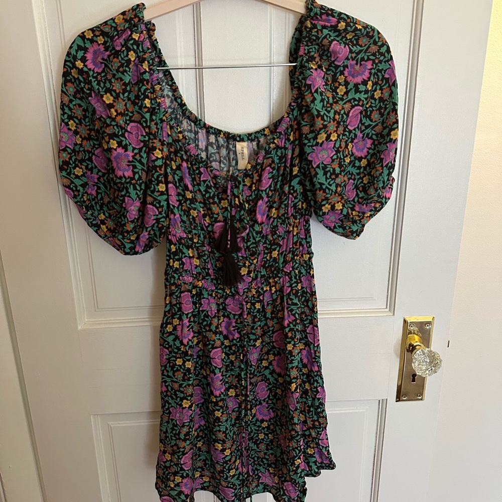 Spell mini Puff Sleeve Dress